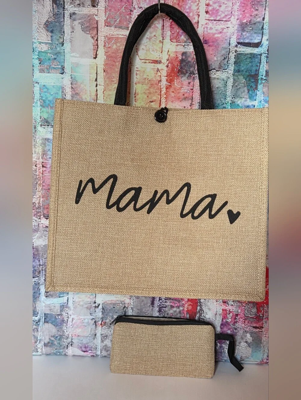 Mama Tote Bag with Zip Pouch NIP